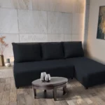 Lívia sarokkanapé elragadó ónix szövettel