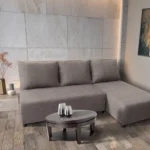 Lívia sarokkanapé elragadó szamárszürke szövettel