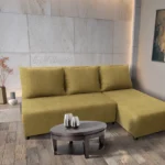 Lívia sarokkanapé elragadó száraz olíva szövettel