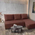 Lívia sarokkanapé elragadó toszkán vörös szövettel