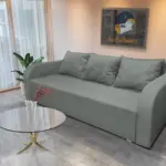 Joki ágyazható ágyneműtartós kanapé óezüst szövettel