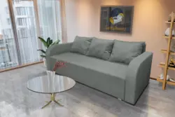 Joki ágyazható ágyneműtartós kanapé óezüst szövettel