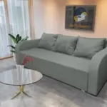 Joki ágyazható ágyneműtartós kanapé óezüst szövettel