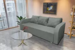 Joki ágyazható ágyneműtartós kanapé óezüst szövettel