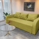 Joki ágyazható ágyneműtartós kanapé őszi levélzöld szövettel