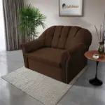 Alíz 2-es kanapé ágyazható sötét mahagóni