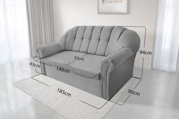 Alíz 3-as kanapé méretek