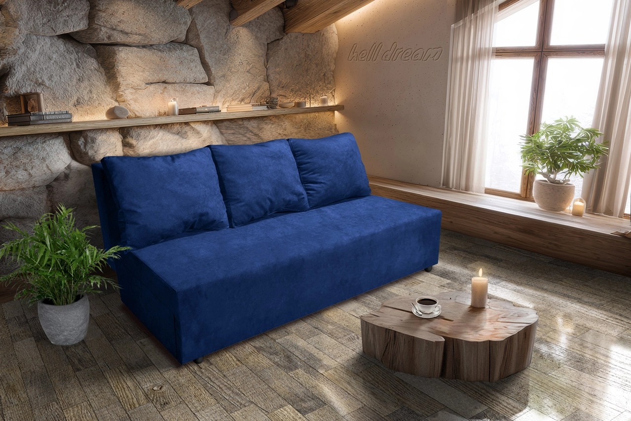 Anna kanapé mély búzavirágkék szövet