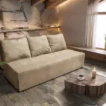 Anna kanapé szafarisárga szövet