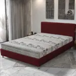 Elefántos Franciaágy ódon borvörös és elefánt mintás