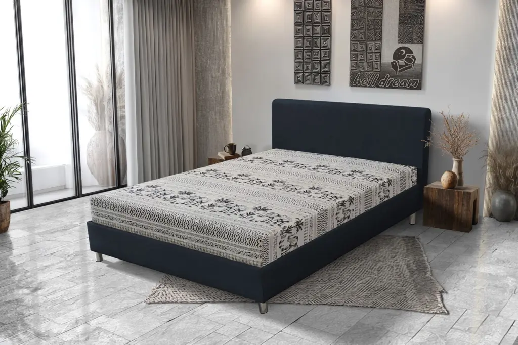 Elefántos Franciaágy ónix és elefánt mintás szövet