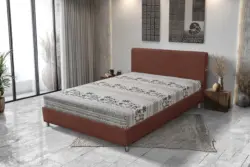 Elefántos Franciaágy toszkán vörös és elefánt mintás szövet