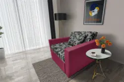 Fábia ágyneműtartós fotelágy szeder szövet