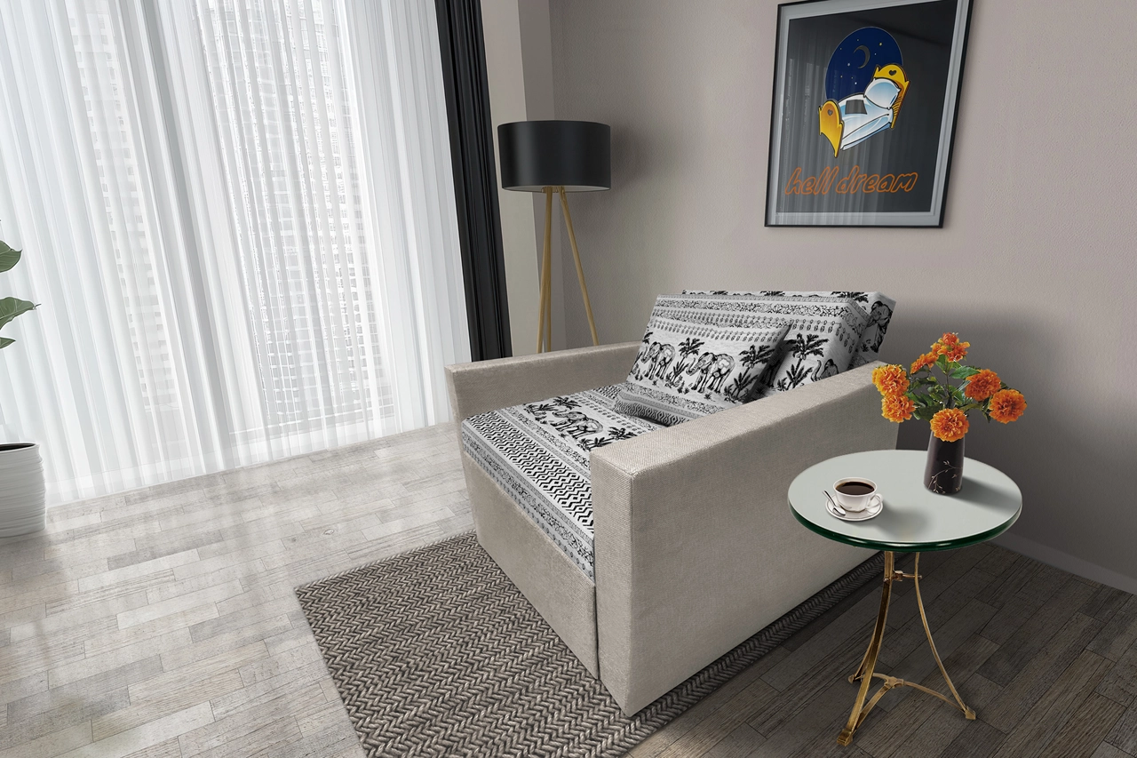 Fáni ágyneműtartós fotelágy ezüst serlegszürke szövet