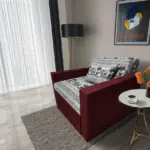 Fáni ágyneműtartós fotelágy ódon borvörös szövet