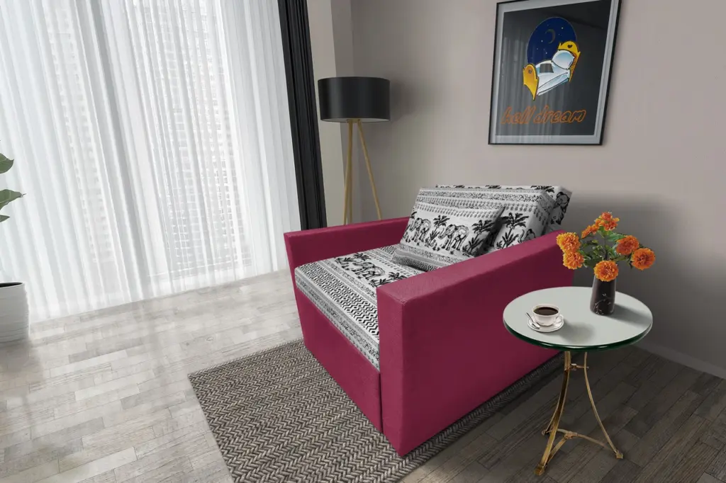 Fáni ágyneműtartós fotelágy szeder szövet