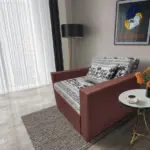 Fáni ágyneműtartós fotelágy toszkán vörös szövet