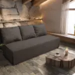 Hanna kanapé mély földszürke szövet