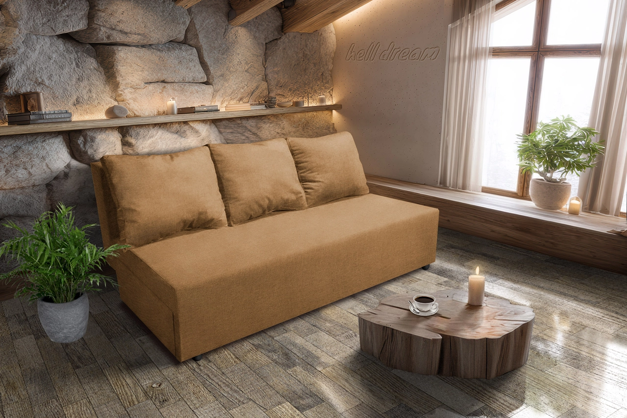 Hanna kanapé okker szövet