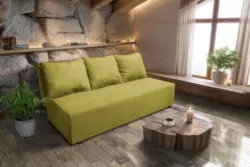 Hanna kanapé őszi levélzöld szövet