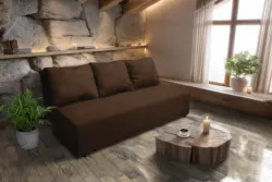 Hanna kanapé sötét mahagóni szövet