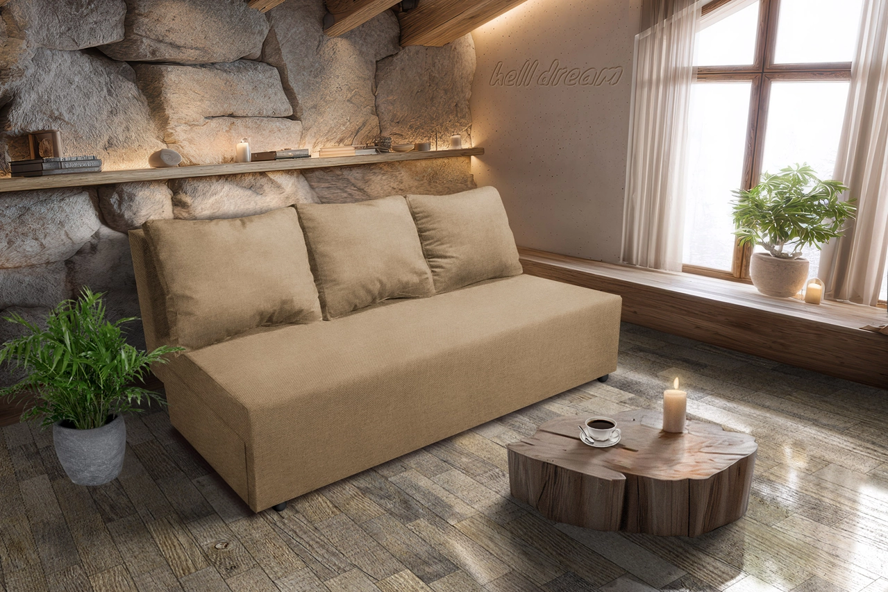 Hanna kanapé világos fahéj szövet