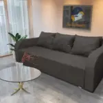 Joki ágyazható ágyneműtartós kanapé kvarcszürke szövettel