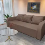 Joki ágyazható ágyneműtartós kanapé pasztell taupe szövettel