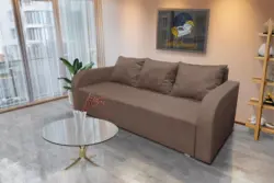 Joki ágyazható ágyneműtartós kanapé pasztell taupe szövettel