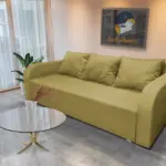 Joki ágyazható ágyneműtartós kanapé száraz olíva szövettel