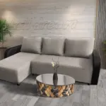 Linda sarokkanapé remek ezüst serlegszürke szövettel