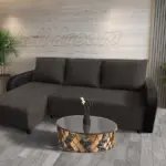 Linda sarokkanapé remek kvarcszürke szövettel