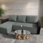 Linda sarokkanapé remek óezüst szövettel