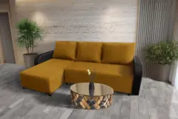 Linda sarokkanapé remek őszarany szövettel