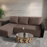 Linda sarokkanapé remek pasztell taupe szövettel