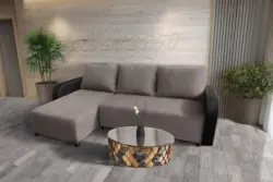 Linda sarokkanapé remek szamárszürke szövettel