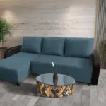 Linda sarokkanapé remek szürkés kadét szövettel