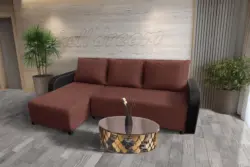 Linda sarokkanapé remek toszkán vörös szövettel