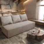 Luca kanapé világos barna zsákszövet