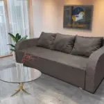 Luna ágyneműtartós ágyazható kanapé taupe szürke szövettel