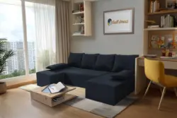 Picúr U alakú sarokkanapé ónix szövet