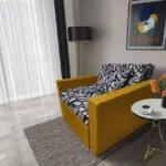 Tosca ágyneműtartós fotelágy őszarany szövet