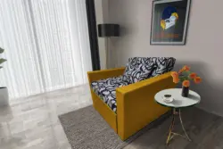 Tosca ágyneműtartós fotelágy őszarany szövet