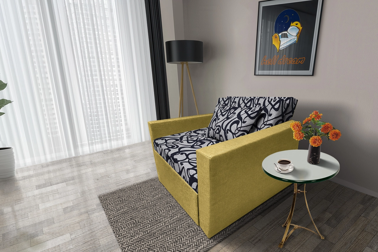 Tosca ágyneműtartós fotelágy száraz olíva szövet