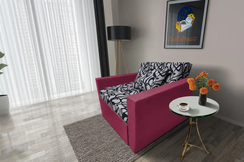 Tosca ágyneműtartós fotelágy szeder szövet