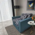 Tosca ágyneműtartós fotelágy szürkés kadét szövet