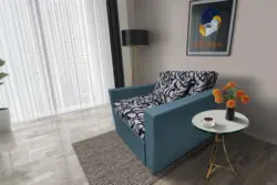 Tosca ágyneműtartós fotelágy szürkés kadét szövet