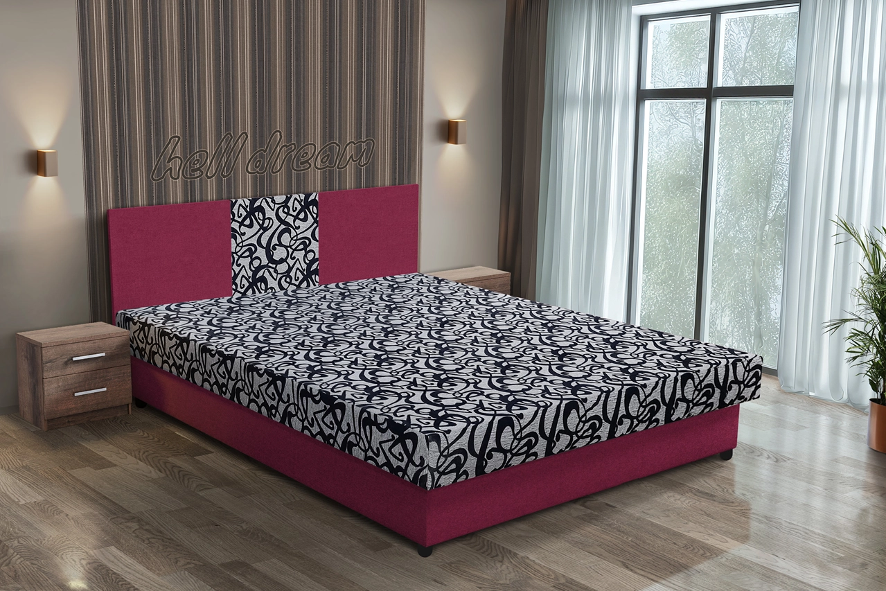 Tosca franciaágy szeder és tosca mintás szövet