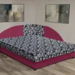 Tosca saroktámlás franciaágy szeder és tosca mintás szövet