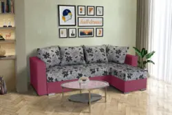 Virág ágyazható sarokülő szeder és Aroba virágos szövet